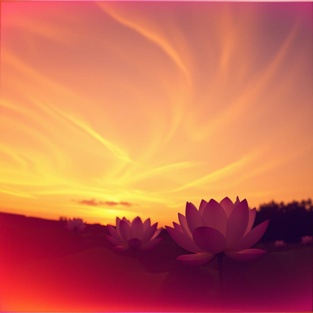 Lotus At Dusk